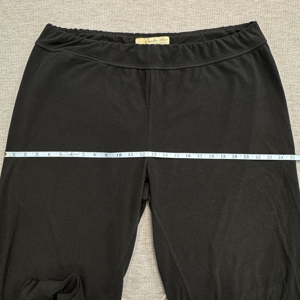 Gander Mountain Womens  Size 2X Fleece Pants Black Drawstring Waist Lounge Pants - Picture 9 of 13
